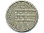 PORTUGAL 25 ESCUDOS EUROPA 1986 TTB (W635)