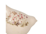 Oiseau céramique beige rose 17x11x18cm