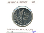 FRANCE 5 FRANCS TOUR EIFFEL 1989 TTB+