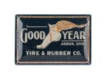 Plaque métal - Good Year Tire Rubber Co - 20x30 cm - Nostalgic Art