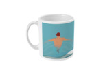 Tasse ou mug de natation vintage "La nage" - Personnalisable