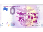 PORTUGAL 2019 -5 SL BENFICA 115 ANOS Numero 003500 0 EURO BILLET SOUVENIR