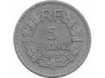 FRANCE 5 FRANCS LAVRILLIER Aluminium 1952 TB+