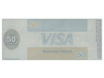 U.S.A. TRAVELERS CHEQUE VISA CREDIT LYONNAIS 50 DOLLARS 135.6002.521.891