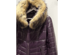 DF4851 Doudoune femme cuir violet