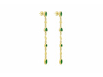 Boucles d'oreilles Macha Onyx Vert