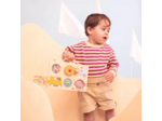 LILLIPUTIENS - Panneau d'Activité Thème véhicules -Jouet d’éveil Multi-activités pour bébé - Valisette Pratique à Transporter