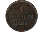 GUERNESEY 4 DOUBLES 1885 H TTB