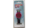 MONTRE LED ENFANT BRACELET NOIR MOTIF COEUR