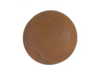 Sphère acier décorative rouille 20cm