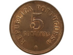 ANGOLA 5 CENTAVOS 1922 SUP- (W62) N3