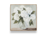 Tableau Peinture Bouquet Hortensias Toile 80x80cm