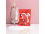 Foamie Shampoing solide pour cheveux colorés à l'huile de framboise qui apporte d'éclat, shampoing sans sulfate et sans plastique 100% vegan 80g Framboise pour Cheveux Colorés