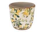 Cache-pot en Céramique Motif Citrons 11x10cm