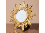 Porte photo soleil d'or résine 22x5x22cm