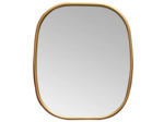 Miroir arrondi doré 31x26cm