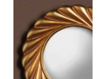 Miroir convexe doré Volupté 16x2x16cm