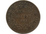 MARTINIQUE 50 CENT 1922 TTB (Lec 8)