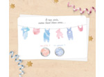 carte à gratter annonce sexe du bébé "c'est une fille"