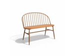 Banc de jardin fer rouille Love 100x50x86cm