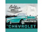 Plaque métal américaine - Chevrolet Bel Air - 31.5x40 cm.
