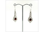 Boucles d'oreilles Grenat et Argent Massif