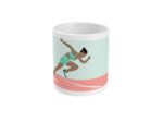 Tasse ou mug athlétisme "Sprint femme" - Personnalisable