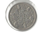 GRANDE BRETAGNE 6 PENCE 1930 TTB