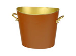Seaux à champagne cuir 27x17x20cm