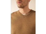 Pull col V Cuirasse en laine douce