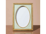 Porte photo vert doré 19x14cm