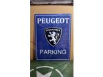 Plaque métal - Peugeot Parking - 40x30cm - 16141RA