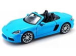 Miniature Porsche 718 Boxter Bleue 1/24