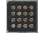 SERIE DOREE 15 X 1 CENTIME D'EURO