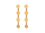 Boucles d'oreilles Longues Petits Cercles d'or