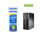 Lot de 5 x Tour HP - Windows 7 - Double Coeur 4GB 500GB - PC Tour Bureautique Ordinateur