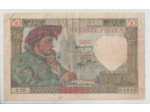 FRANCE 50 FRANCS JACQUES COEUR 5-12-1940 A.26 TTB+