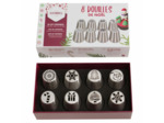 Coffret 8 douilles inox Noël