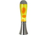 Balvi Lampe Lava Magma Couleur Argent/Jaune Objet de décoration Taille XL Aluminium/Verre 45cm
