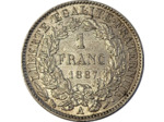 FRANCE 1 FRANC CERES 1887 A (Paris) TTB+ (G465a)