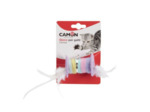 Jouet "Bobine + plumes" pour chat - 5cm
