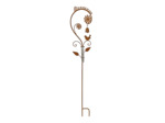 Pluviomètre de Jardin Bienvenue en Métal patiné 27x124cm