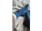 Chaussettes CHILL - 80% mohair / Bleu arctique