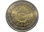 FRANCE 2012 2 EURO COMMEMORATIVE 10 ANS DE L'EURO SUP