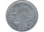 FRANCE 2 FRANCS MORLON ALU 1945 B TTB+