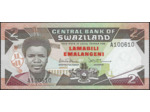 SWAZILAND 2 EMALANGENI Non daté (1987) Série A signature 4 NEUF (W13a)