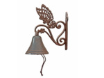 Cloche fonte papillon 18x10x22 cm