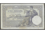YOUGOSLAVIE 100 DINARA 1-12-1929 SERIE JB.0189 TTB (W27b)