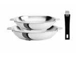 2 POELES MUTINE INOX 24 ET 28 CM