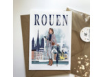 Rouen- affiche, carte